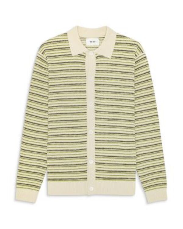 NN07 メンズ アウター カーディガン NN07 Jackie Button Front Cardigan Ivory アイボリー
