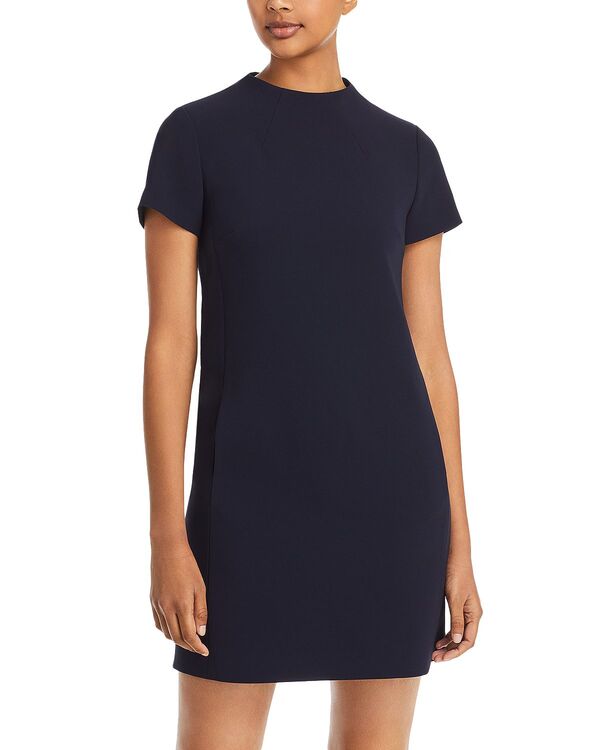 セオリー レディース トップス ワンピース クレープ ミニ Theory Jasneah Admiral Crepe Mini Dress - Exclusive Deep Navy ネイビー