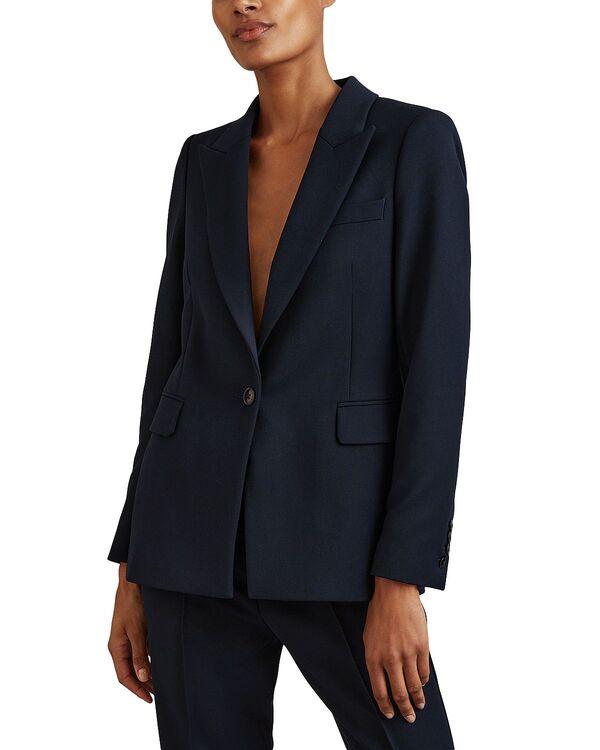 レイス レディース アウター ジャケット・ブルゾン プチ ブレザー REISS Petite Gabi Single Breasted Blazer Navy ネイビー 59,280円