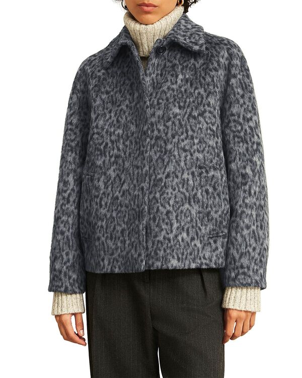 ホッブス英国の首都 レディース アウター 厚地の外套 HOBBS LONDON September Limited Collection Aspel Coat Grey Black 黒いこと レディースファッション-コート・ジャケット