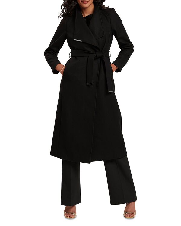 テッドベーカー レディース アウター コート ウール Ted Bakerosell Wool Blend Wrap Coat Black ブラック