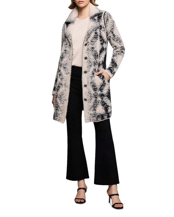 ニックプラスゾーイ レディース アウター コート ニット NIC+ZOE Texturedouble Knit Diamond Coat Black Multi ブラック｜ReVida 店