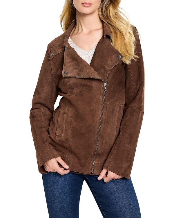 ニックプラスゾーイ レディース アウター ジャケット・ブルゾン スエード NIC+ZOE Suede Snap Jacket Clove｜ReVida 店