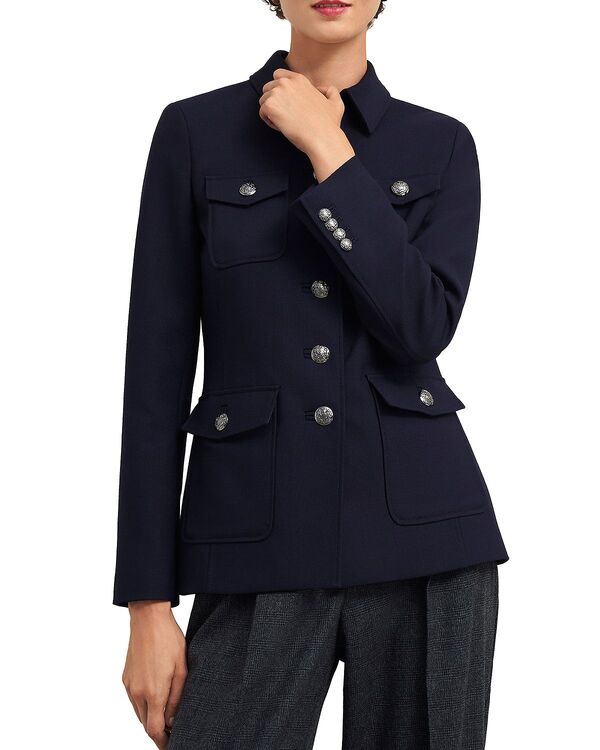 ホッブスロンドン レディース アウター ジャケット・ブルゾン HOBBS LONDON Dorney Jacket Navy ネイビー