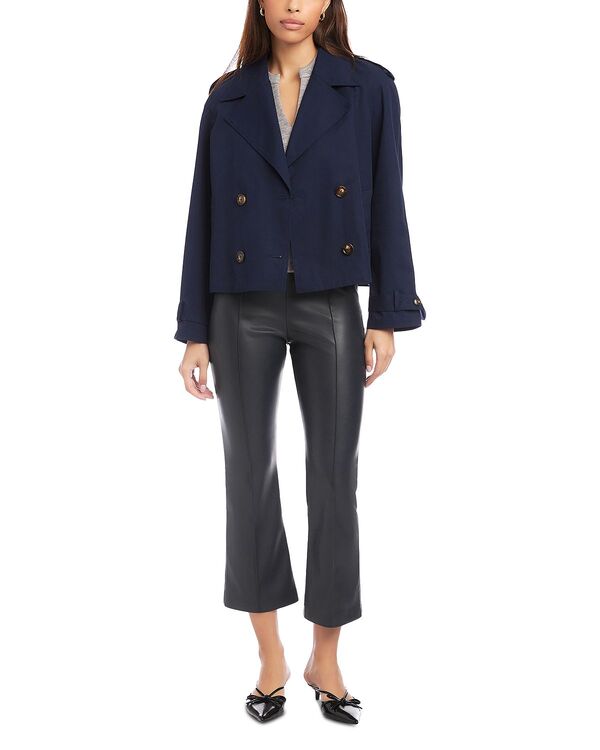 フィフティーントゥエンティ レディース アウター コート チェルシー クロップド Fifteen Twenty Chelsea Cropped Trench Coat Navy ネイビー