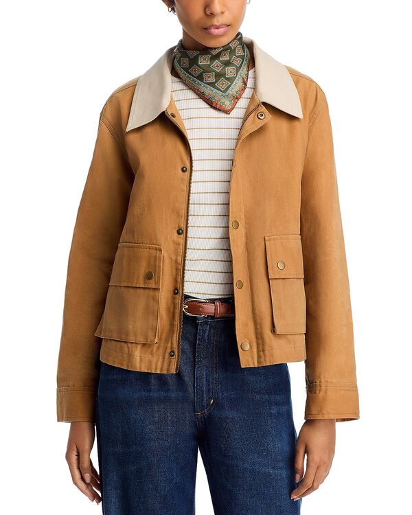 ザ・グレート レディース アウター ジャケット・ブルゾン THE GREAT. The Waxed Swingy Jacket Walnut