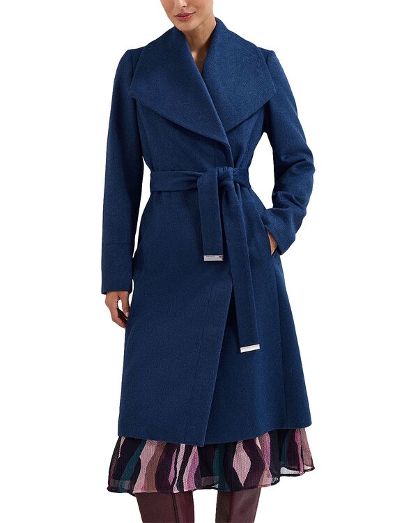 フェイズ・エイト レディース アウター コート Phaseight Nicci Belted Coat Blue ブルー