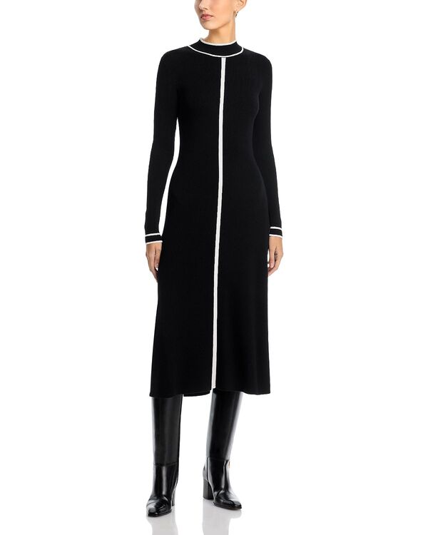 エリータハリ レディース トップス ワンピース Elie Tahari The Noemi Dress Noir/Sky White Stripes ホワイト