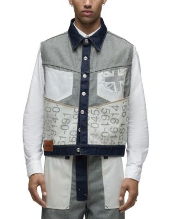 ハドソン メンズ アウター より良い グラフィック Hudson Columbus Number Graphic Vest City
