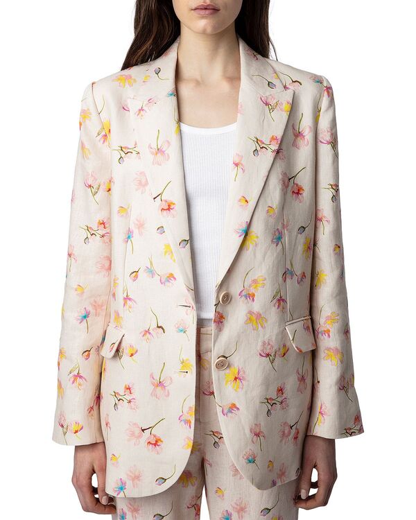 ザディグ エ ヴォルテール レディース アウター ジャケット・ブルゾン ブレザー リネン Zadig & Voltaire Vegy Linen Blazer Vanille