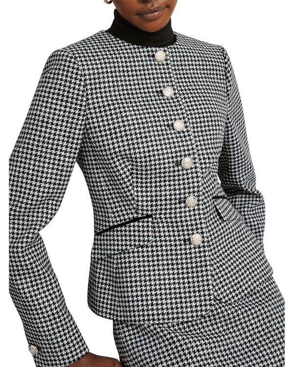 ホッブスロンドン レディース アウター ジャケット・ブルゾン HOBBS LONDON Dolly Jacket Black/White ホワイト