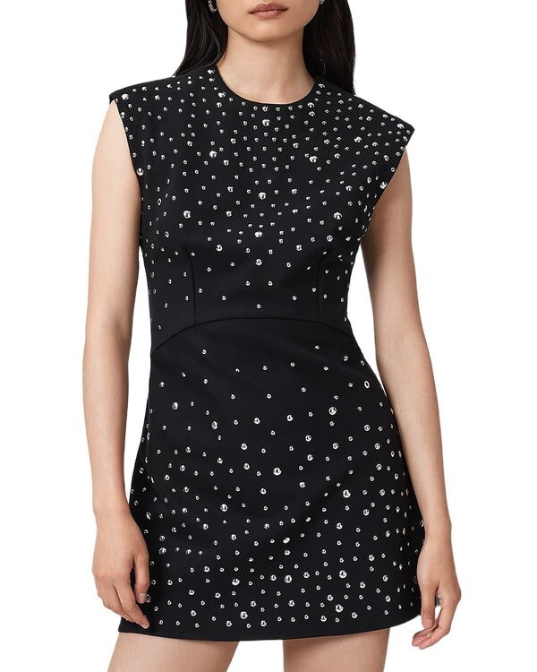 オールセインツ レディース トップス ワンピース ALLSAINTS Tamara Embellishedress Black ブラック