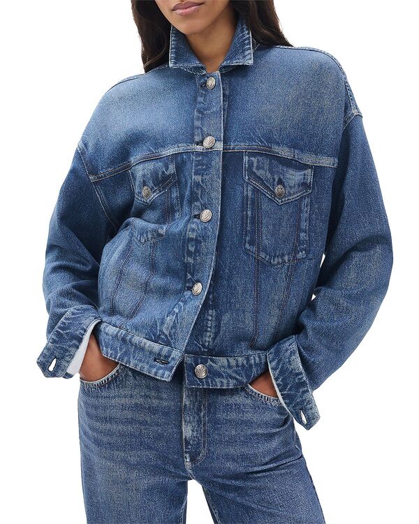 ラグアンドボーン レディース アウター ジャケット・ブルゾン パイル rag & bone Miramar Terry Trucker Jacket Almda｜ReVida 店