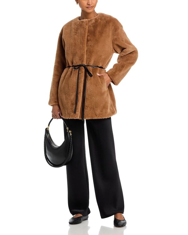 ヴェルヴェットバイグラハムスペンサー レディース アウター 厚地の外套 Velvet by Graham \u0026 Spencer Marmont Faux Fur Coat Camel Beige 駱駝