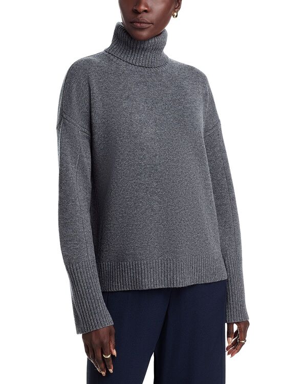 マジェスティック レディース アウター ニット・セータートルネック Majestic Filatures Relaxed Turtleneck Sweater 088 Anthra