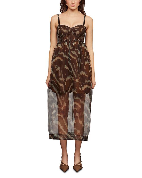 アムール レディース トップス ワンピース シルク Amur Zarina Silk Bustier Dress Aerial Terrain