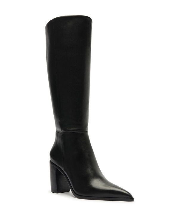 シュッツ レディース シューズ ブーツ・レインブーツ ヒール SCHUTZ Women's Mikki Up Block Heel Boots Black ブラック