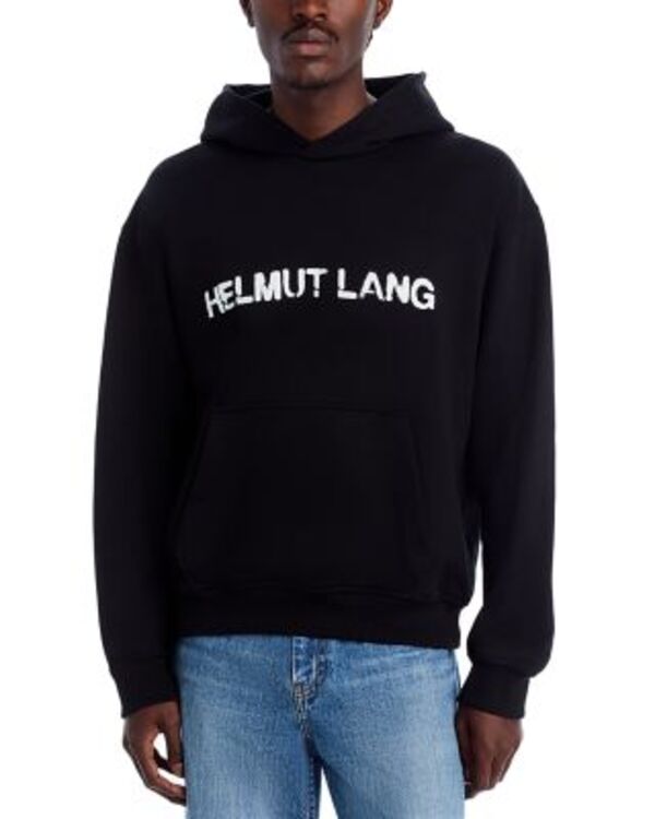 ヘルムート ラング メンズ アウター パーカー・スウェット ロゴ Helmut Lang Stencilogo Hoodie Black ブラック