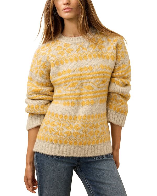 ファレティ レディース アウター ニット・セーター クルーネック Faherty Powder Peak Crewneck Boyfriend Sweater Glacier Oat