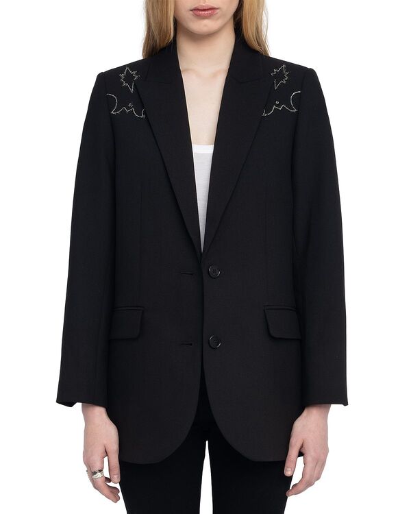 ザディグ エ ヴォルテール レディース アウター ジャケット・ブルゾン ブレザー Zadig & Voltaire Viva Strass Western Blazer Black ブラック 47,880円