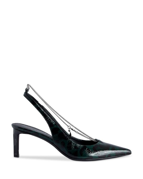 ザディグ エ ヴォルテール レディース シューズ パンプス ヒール Zadig & Voltaire Women's First Night Pointed Toe Slingback Higheel Pumps Abyss