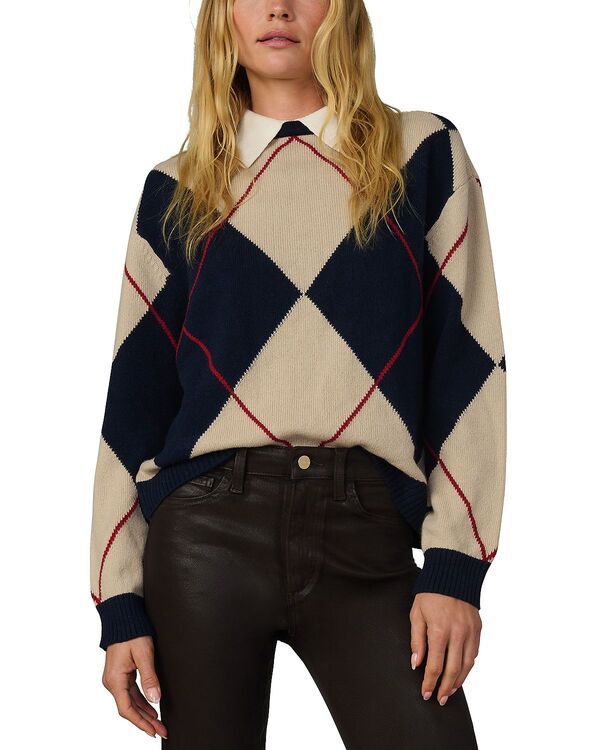 ジョーズジーンズ レディース アウター ニット・セーター Joe Jeans The Jude Collared Sweater Navy Multi Argyle ネイビー