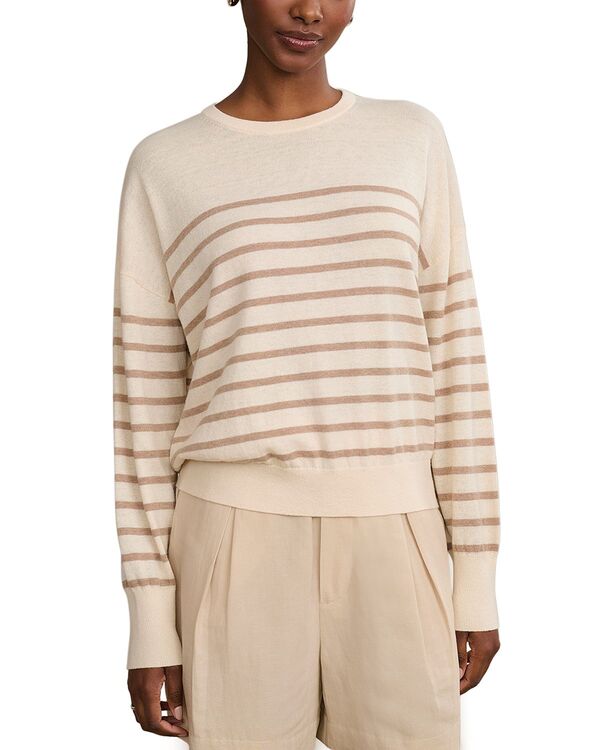 ジェニーケイン レディース アウター ニット・セーター クルーネック Jenni Kayne Avery Crewneck Sweater Ivory/Oat アイボリー｜ReVida 店