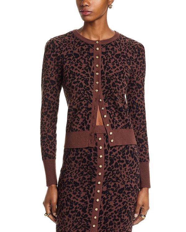 世代優しいこと レディース アウター ジレー Generation Love Tulum Jacquard Cardigan Brown/ Black 黒いこと