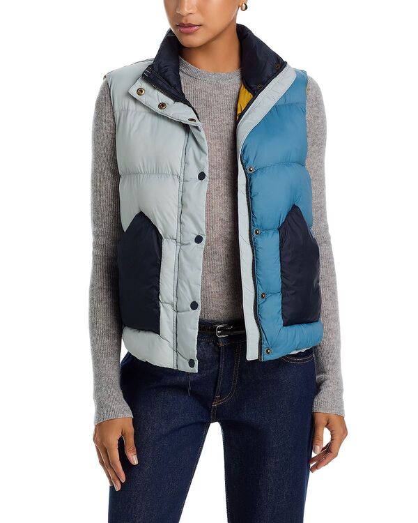 ザ・グレート レディース アウター ベスト THE GREAT. The Polar Vest Navy Block ネイビー