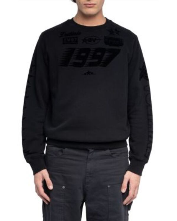 ザディグ エ ヴォルテール メンズ アウター パーカー・スウェット シャツ Zadig & Voltaire Aime Motocrossweatshirt Noir 41,470円