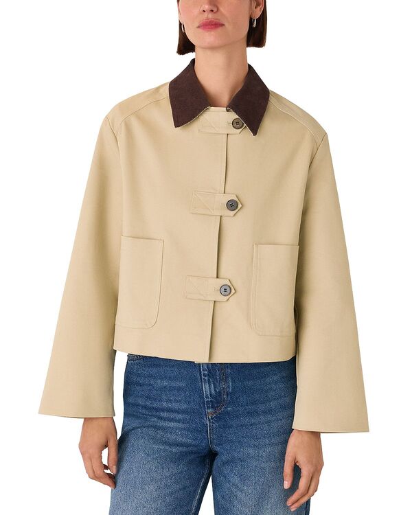 ホイッスルズ レディース アウター ジャケット・ブルゾン Whistles Cord Collar Worker Jacket Neutral