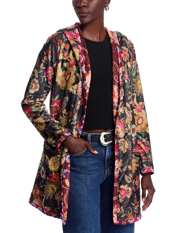 ジョニーワズ レディース アウター ジャケット・ブルゾン Johnny Was Joan Open Faux Shearling Jacket Rolanda