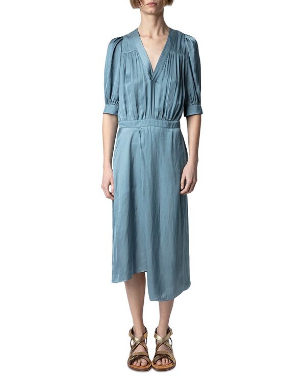 ザディグ エ ヴォルテール レディース トップス ワンピース サテン Zadig & Voltaire Ralia Satin Dress Tonnerre|ReVida 店