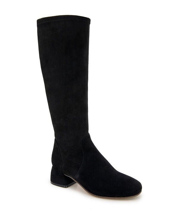 ケネスコール レディース シューズ ブーツ・レインブーツ Gentle Souls by Kenneth Cole Women's Emily Stretch Boots Black Suede ブラック