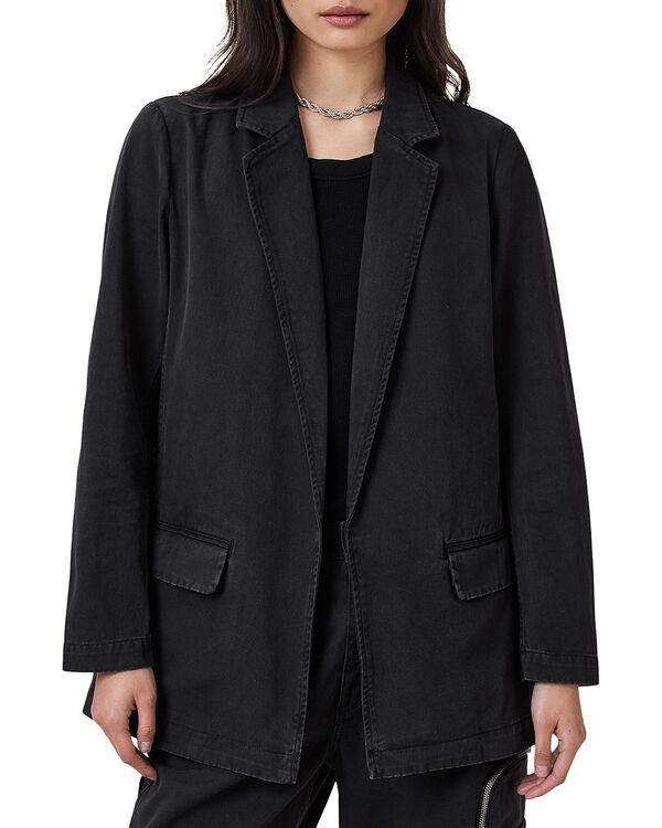 オールセインツ レディース アウター ジャケット・ブルゾン デニム ブレザー ALLSAINTS Aleida Denim Blazer Washed Black ブラック