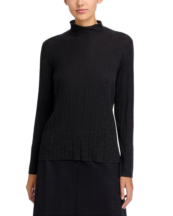 エイリーンフィッシャー レディース アウター ニット・セータートルネック Eileen Fisher Turtleneck Sweater Charcoal チャコール