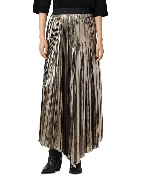 オールセインツ レディース ボトムスカート ALLSAINTS Jax Skirt Bronze Gold ゴールド