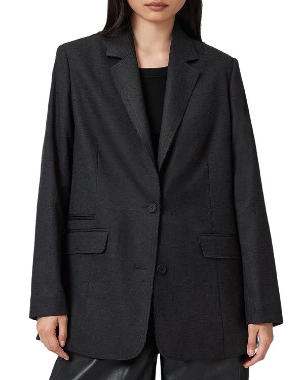 オールセインツ レディース アウター ジャケット・ブルゾン ブレザー ALLSAINTS Essie Blazer Gunmetal Grey グレー