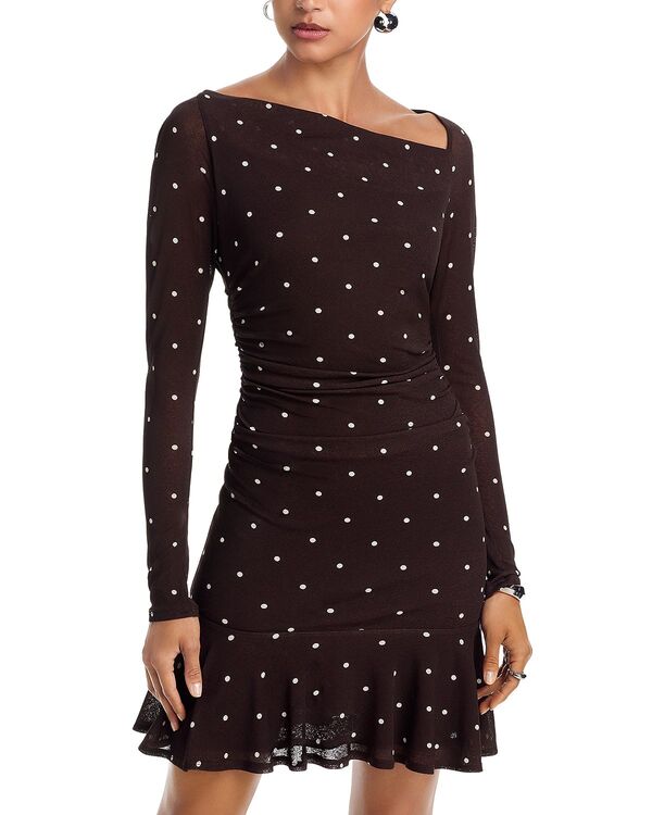 レイルズ レディース トップス ワンピース フリル Rails Celano Ruffled Hem Dress Coco Polka Dots