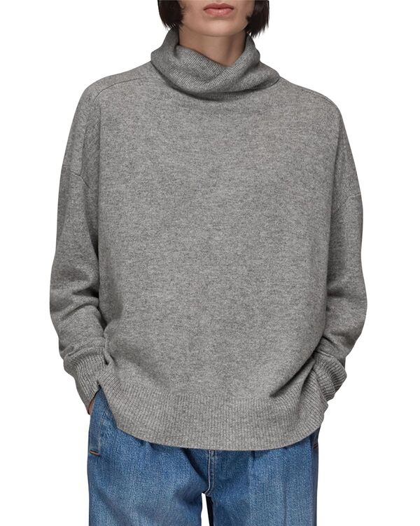ホイッスルズ レディース アウター ニット・セータートルネック Whistles Cashmere Turtleneck Sweater Gray グレー