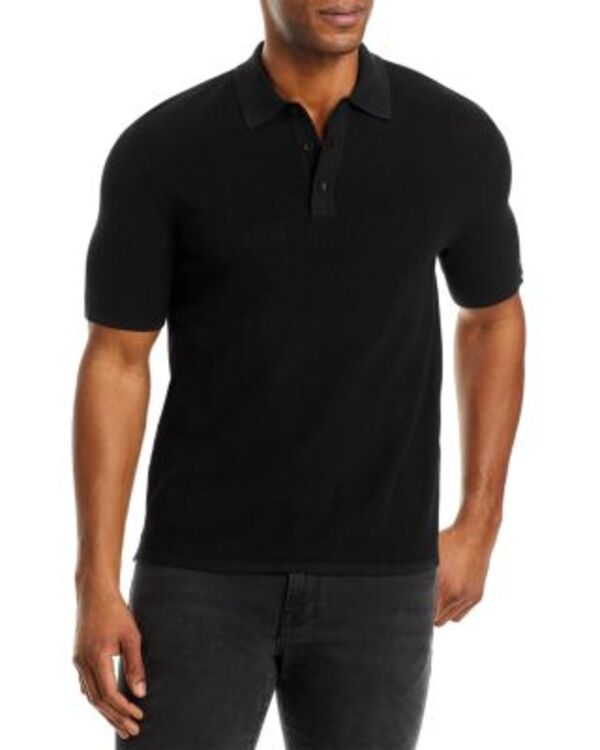 ラグアンドボーン メンズ トップス ポロシャツ ニット rag & bone Harvey Knit Polo Shirt Black ブラック｜ReVida 店 46,080円