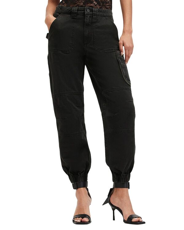 オールセインツ レディース ボトムス カジュアルパンツ ALLSAINTS Florence Jogger Pants Washed Black ブラック