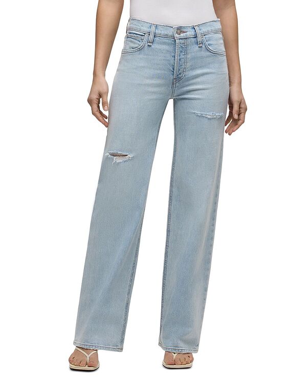 ハドソン レディース ボトムス デニムパンツ ワイドレッグ ジーンズ Hudson Rosie High Rise Wide Leg Jeans in Rearview