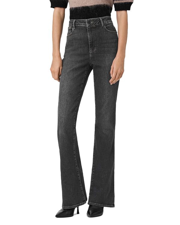 オールセインツ レディース ボトムス デニムパンツ ジーンズ ALLSAINTS Maisie High Rise Flared Jeans in Washed Grey グレー