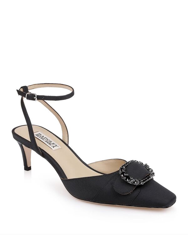 バッジェリーミシュカ レディース シューズ パンプス Badgley Mischka Women\u0027s Odesza Pumps Black Crepe 黒いこと