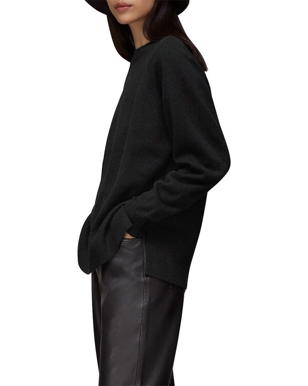 ホイッスルズ レディース アウター ニット・セーター クルーネック Whistles Cashmere Crewnecknit Sweater Black ブラック