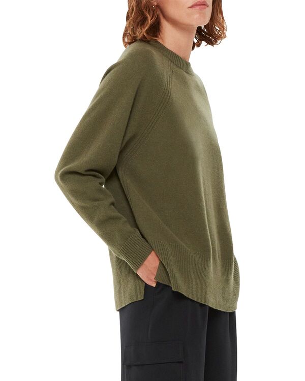 ホイッスルズ レディース アウター ニット・セーター クルーネック Whistles Ultimate Cashmere Crewneck Sweater Khaki カーキ 31,720円