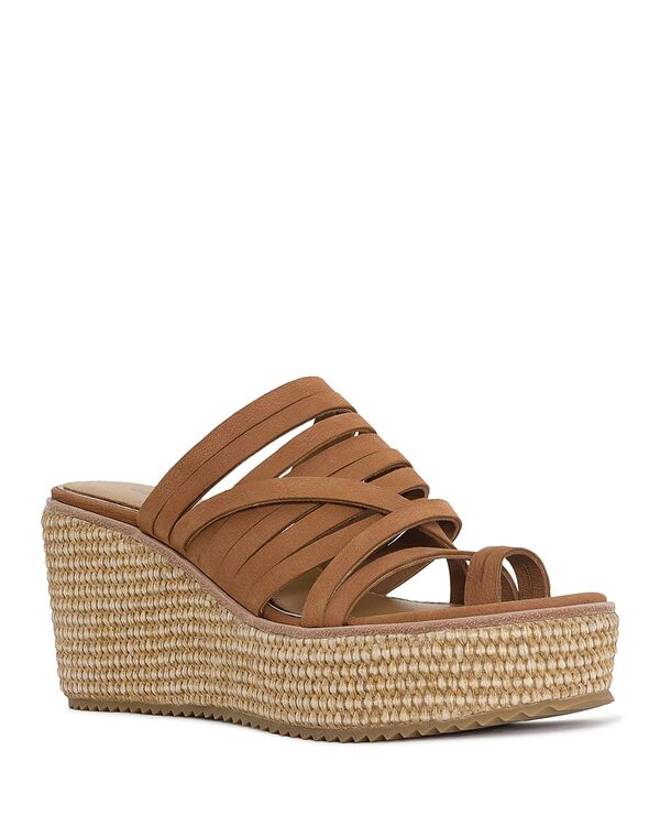 ドナルドプリネール レディース シューズ サンダル レザー Donald Pliner Women's Leather Toe Loop Wedge Slide Sandals Toast