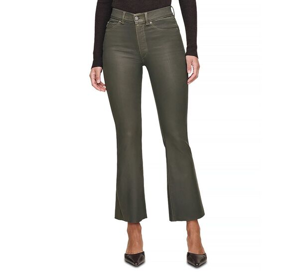 ディーエル 1961 レディース ボトムス デニムパンツ コート ブーツ ジーンズ DL1961 Bridget Boot High Rise Instasculpt Coated Crop Jeans in Moss Coated Moss Coated|ReVida 店