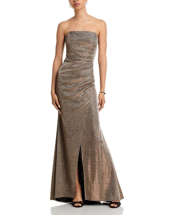 アクア レディース トップス ワンピーストラップレス AQUA Galaxy Strapless Gown - Exclusive Sand サンド